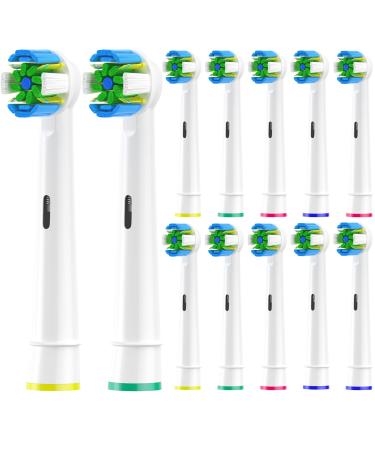 Wens attached brushes compatible with oral b brown electrical toothbrush toothbrush heads suitable for oral-b pro1000/2000/3000/5000/vitality and several flowed 12PCs white - Buy Online on GoSupps.com