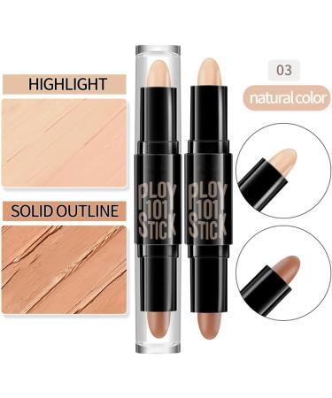  Veeteah Contouring Stick Double Ended Concealer Highlighter Stick Waterproof Contour Pencil Contour Cream & Highlighter Highlighting & Contour Stick for Women - Buy Online on GoSupps.com