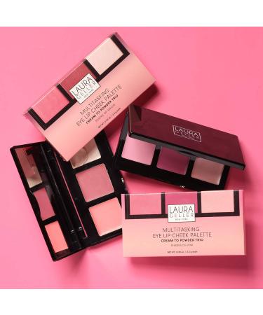 Laura Geller Multitasking Palette - Pink Cream to Powder Trio | Eye, Lip, Cheek - Buy Online on GoSupps.com
