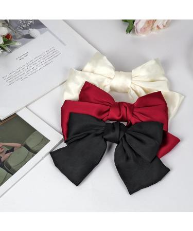 Acwoo Satin Loop Hair Clip - 90s Inspired Hair Loops for Girls & Women | Perfect for Halloween Christmas Parties & Evening Events - Buy Online on GoSupps.com