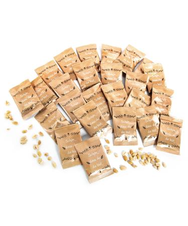 Logbuch-Verlag 25 Small Peanut Bags - Unique Gifts for Guests | 6x10 cm Goodies in Brown & Black - Buy Online on GoSupps.com
