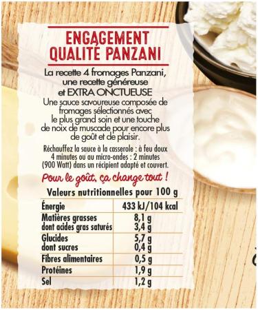 Buy Panzani 4 Cheese Sauce - Authentic Italian Flavor International Shipping Available - Buy Online on GoSupps.com