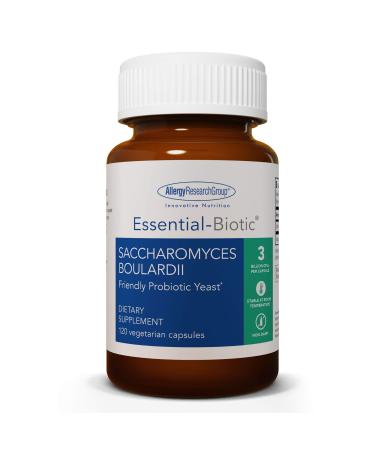 Allergy Research Group Saccharomyces Boulardii Friendly Probiotic Yeast 120 Vegetarian Capsules