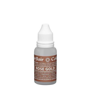 Sugarflair Rose Gold Liquid Food Colouring Droplet For Painting By Mixing With Rejuvenator Spirit - 14ml - Buy Online on GoSupps.com