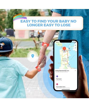 Dingfeiyu Airtag Waterproof Wristband - Adjustable Anti-Lost Bracelet for Kids & Adults - Red Nylon Band for Apple Airtag - Buy Online on GoSupps.com