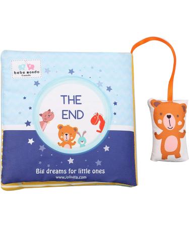 Goodnight Teddy Soft Baby Book - Interactive Developmental Cloth Toy for Boys and Girls | Machine Washable Soft Fabric | Perfect Gift Box for Infants and Toddlers - Buy Online on GoSupps.com
