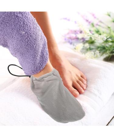 Couvre-pieds pour Soin la Paraffine 1 Paire Taille Unique Gris lastique Tissu Isolant et Lavable pour Soins des Pieds Massages et Th rapies la Cire Chaude - Buy Online on GoSupps.com