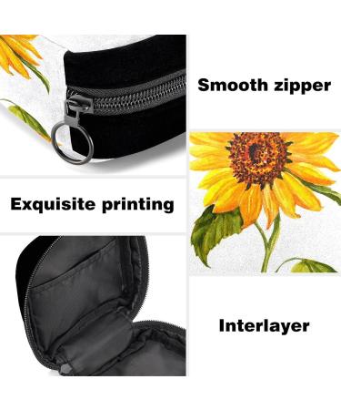 Spring Sunflower GIAPB Period Bag | Sanitary Napkin Storage & Makeup Pouch - Buy Online on GoSupps.com