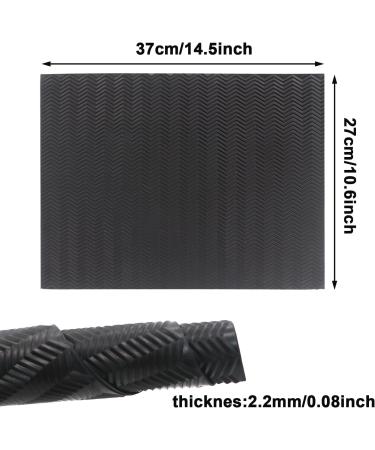 Resistant Sole Sheet Heel Repair Pad - V-Shaped Black Rubber Sole Pad for Women's & Men's Shoe Repair - Buy Online on GoSupps.com