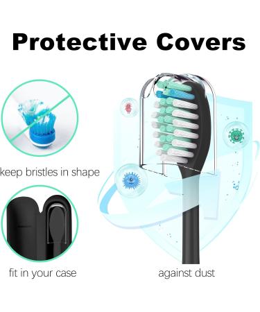 4 Pack Black Electric Toothbrush Replacement Brush Heads for Philips One Sonicare HY1100 & HY1200 - Buy Online on GoSupps.com