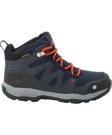 Jack Wolfskin MTN Attack 3 Texapore Mid K Hiking Boot Big Kid - Size 11 Dark Blue/Orange - Buy Online on GoSupps.com