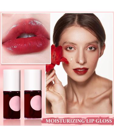 2PCS Velvet Lip Stain Set Long Lasting Moisturizing Lip Gloss - Waterproof Liquid Lipstick Duo for Lip and Cheek Tint (03 & 04) - Buy Online on GoSupps.com
