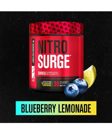 Jacked Factory Nitrosurge Shred Thermogenic Pre-Workout in Blueberry Lemonade & BCAA in Fruit Punch for Body Recomposition Muscle Building and Recovery - Buy Online on GoSupps.com