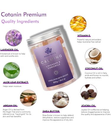 Pure Naturals Organic Himalayan Bath Soak Salt with Lavender Oil - Relaxation & Stress Relief for Body & Foot - Gift for Women & Men - Buy Online on GoSupps.com