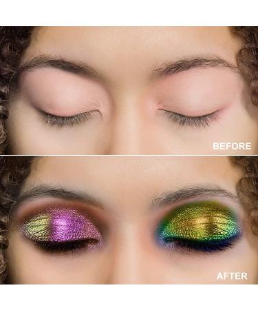 Chameleon Duochrome Liquid Eyeshadow - Shimmer Glitter Multichrome Eye Shadow (#6 Aurora) - Buy Online on GoSupps.com