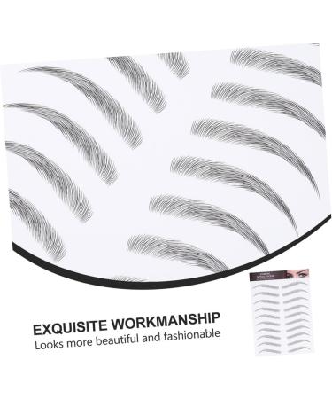  Didiseaon Didiseaon 9 Sheets Waterproof Eyebrow Stickers Black Eyebrow Grooming Stickers Black Postage Paper 3D Simple Transfer Stickers - Buy Online on GoSupps.com
