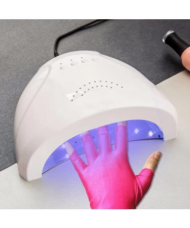 2 Pairs of UV Protection Gloves UV Protective Gloves for Manicure Gel Nail Manicure Gloves for UV Lamp Dryer and Most Outdoor Activities - Buy Online on GoSupps.com