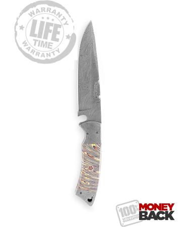 Perkin Damascus Hunting Knife with Sheath - 25.4cm | Premium 1975 Edition | International Shipping Available - Buy Online on GoSupps.com