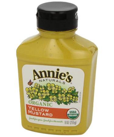 Annie's Organic Yellow Mustard 9 oz - Gluten Free - Pack of 1 - Buy Online on GoSupps.com