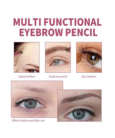 4D Eyebrow Brush Set with Concealer Contour Professional Angled Brow Stamp - Multi Functional Eye Brow Makeup Kit - Buy Online on GoSupps.com