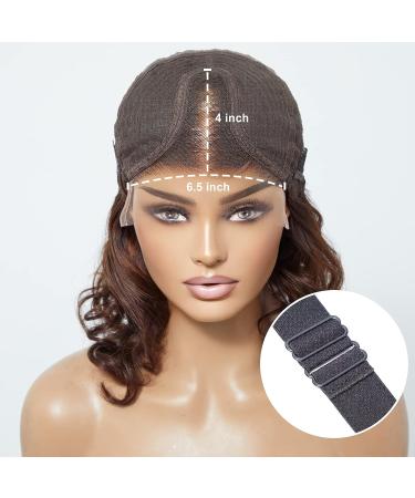 YASGRL 12 Loose Wave Ombre Human Hair Wig | Real HD Lace | Glueless & Pre-Plucked | 180 Density | 12 Inch Brown Ombre | Middle Part - Buy Online on GoSupps.com