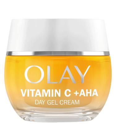 Olay Vitamin C Gel-Cr me de Jour Hydratante pour le Visage Soin AHA Niacinamide Pure 99% et Vitamine E. Soin clat: Anti-Taches Brunes Unifie Hydrate. Sans Effet Gras ou Collant. 50ml
