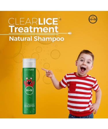 ClearLice 8 oz Hair Lice Treatment Shampoo - Natural & Effective One Day Treatment for Children & Teens - Fresh Peppermint Scent - Buy Online on GoSupps.com
