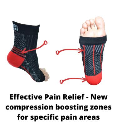 Atlecko Plantar Fasciitis Socks Kit - 2 Pairs Compression Foot Sleeves & Accessories for Arthritis Pain Relief - Ankle Support Brace for Men & Women (S/M) - Buy Online on GoSupps.com
