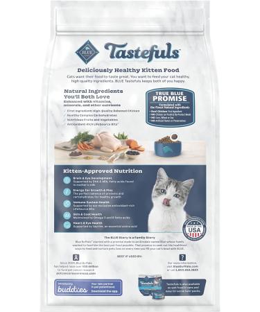 Blue Buffalo Tastefuls Kitten Natural Dry Cat Food - Chicken & Brown Rice 7lb Pack | Premium Nutrition for Kittens - Buy Online on GoSupps.com