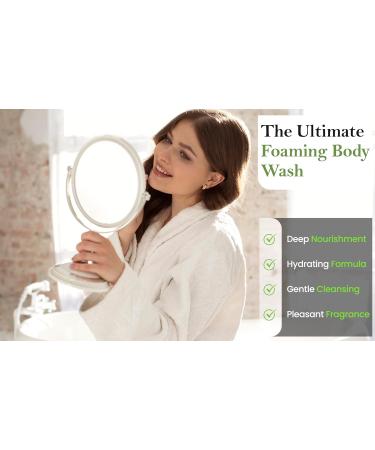 Lavender & Rose Nourishing Foaming Shower Gel for All Skin Types - Invigorating Body Wash (16.9 oz) - Unisex - Buy Online on GoSupps.com