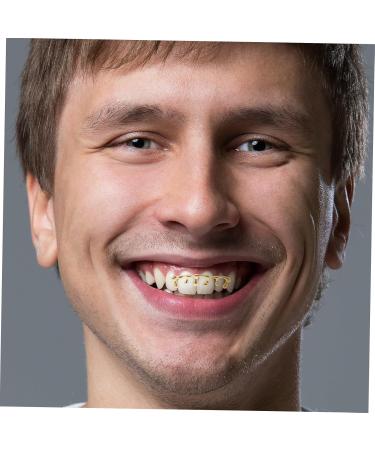 Ipetboom Hiphop SixTooth Gold Plated Water Drop Braces Grille Mouth Dental Cap Mouth Dental Accessories Hip Hop Dental Accessories Drop Cap Teeth Denture Caps Gold Copper - Buy Online on GoSupps.com