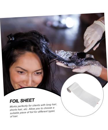 Ipetboom 3 Rolls Perm Tin Foil Hair Foil Aluminum Tin Foil Nails Tools Pro Tools Silver Foil for Highlighting Hair Coloring Foils Highlighting Tin Foil Hair Perm Tool Embossed Nail Polish - Buy Online on GoSupps.com