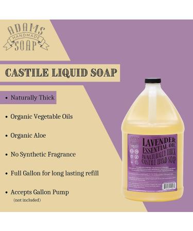 Adams Handmade Lavender Castile Liquid Hand Soap 1 Gallon Refill - 128 Fl Oz - Buy Online on GoSupps.com