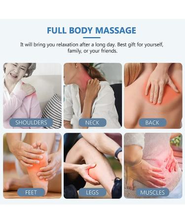 WANDiORY Manual Massage Ball Roller Back Massager for Deep Tissue Relief - Blue - Buy Online on GoSupps.com