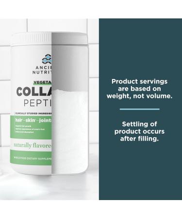 Ancient Nutrition Vegetarian Collagen Peptides, Collagen Peptides Powder, Collagen Powder with Natural Flavor, Prebiotics and Probiotics, Supports Healthy Skin, Hair, Joints, Digestion, 28 Servings - Buy Online on GoSupps.com