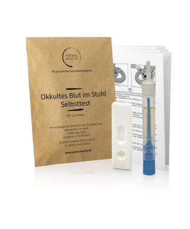 Patris Health - Occult blood in stool self-test - Immunological stool test (FIT)