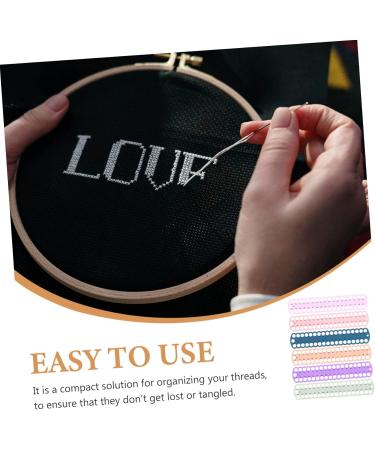 Villcase Tool 6 Crossstick Thread Board - Premium Plastic Embroidery & Sewing Organizer for Yarn Threads & Floss - International Shipping Available - Buy Online on GoSupps.com