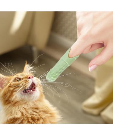 JISADER Pet Oral Care Finger Brush for Dogs and Cats - Gentle Tool Green - Buy Online on GoSupps.com