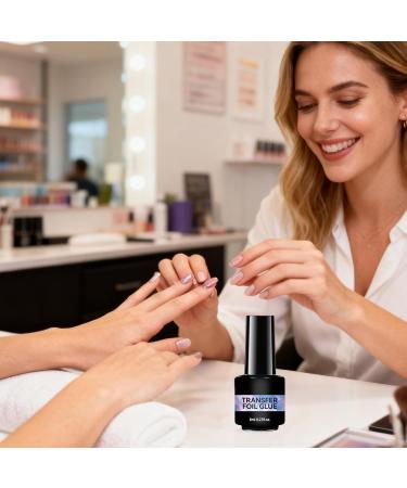 Foil Gel for Nails | 8ml Long-Lasting Adhesion | UV Lamp Foil Gel - for DIY Home Manicures and Decorative Nail Art - Buy Online on GoSupps.com