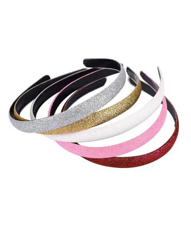 Shop West See Set of 10 Glitter Plastic Hairbands - Stylish Hair Accessories for Girls | International Shipping Available - Buy Online on GoSupps.com