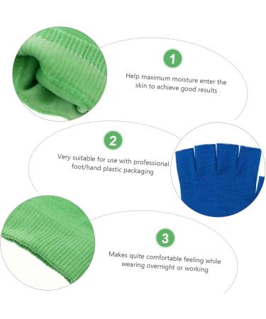 Beatifufu 2 Pairs Gel Gloves Moisturizing Gloves Reusable Half Finger Gloves Moisturizing Fingerless Gloves Essential Oils Gloves Cracked Hands Repair Gloves Grooming Glove Knitting 16X13X1CM - Buy Online on GoSupps.com