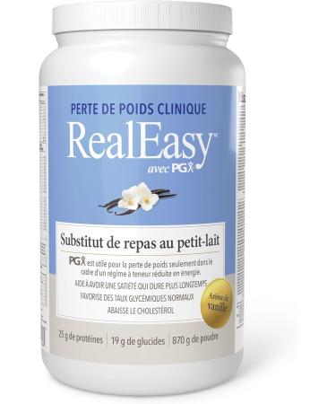RealEasy with PGX Whey Protein Meal Replacement Vanilla Flavour 870 g with PGX 25 g of Protein per serving Helps You Feel Full Longer - Buy Online on GoSupps.com