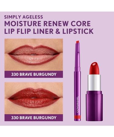 COVERGIRL Simply Ageless Lip Flip Liner in Brave Burgundy - 1 Pack - Buy Online on GoSupps.com