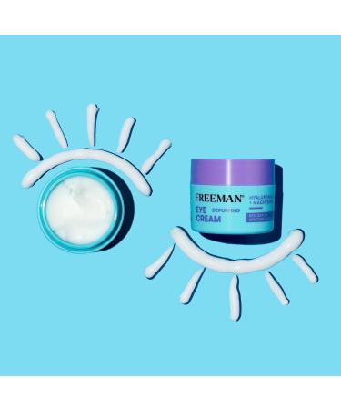 Freeman Restorative Moisturizing & Depuffing Eye Cream + Overnight Leave-On Treatment, For Dull & Tired Eyes, Brightens Undereye Skin, Infused With Magnesium & Hyaluronic Acid, 0.5 fl.oz./ 15 mL Jar 0.5 Fl Oz (Pack of 2) Ey  - Buy Online on GoSupps.com