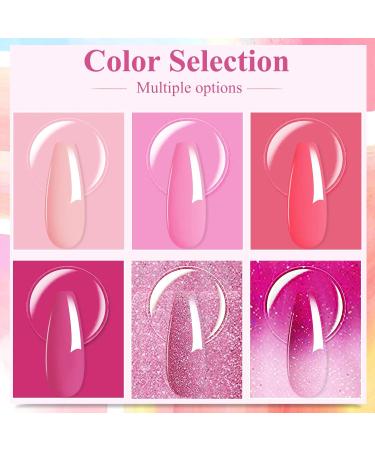 Honey Joy Color Changing Dip Powder Nail Kit - 6 Colors Summer Glitter Pink Dipping Set for DIY Manicure - No Need for Nail Lamp - Perfect Gift for Women - Buy Online on GoSupps.com
