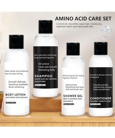 EONFAVE Shampoo Conditioner Body Wash Set - Amino Acid Skin Care Set Travel - Portable Fluffy Shampoo Long Lasting Body Wash - Nourishing Body Lotion for Travel - Buy Online on GoSupps.com