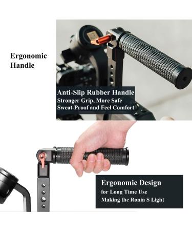 200 Degree Adjustable Handle Grip for DJI Ronin S/SC/S2/SC2 Stabilizer - Ergonomic Rubber Handle for Perfect Angle Shots - Buy Online on GoSupps.com