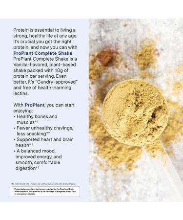 Gundry MD Pro Plant Complete Shake High-Fiber Plant Protein Blend, 20 Servings (Vanilla) - Buy Online on GoSupps.com