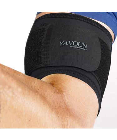 Tendonitis - Bicep & Tricep Compression Sleeve/Wrap - Tricep Tendonitis, Bicep Tendonitis - Pain Relief for Bicep and Triceps Muscle Strains, Compression Arm Support (Black, 8.3