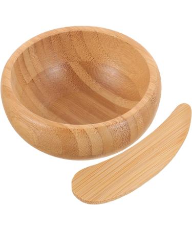 FOMIYES Clay Mask Bowl Set - Bamboo & Wood Mixing Bowls for Skincare | Silicone & Wooden Facial Mask Bowls for Beauty Treatments - Buy Online on GoSupps.com